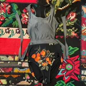 Albion fit one piece open back suit.